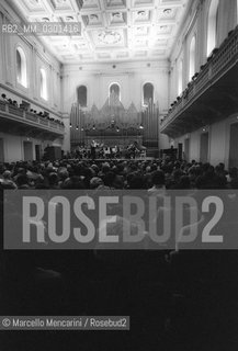 Rome, Concert hall of the Conservatory of Santa Cecilia at via dei Greci (about 1980) / Roma, Sala da concerti del Conservatorio Santa Cecilia in via dei Greci (1980 circa) - ©Marcello Mencarini/Rosebud2