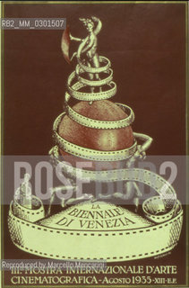 Poster of third Venice Film Festival 1935 / Manifesto della terza Mostra del Cinema di Venezia 1935 - Reproduced by Marcello Mencarini
/Rosebud2