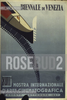 Poster of Venice Film Festival 1956 / Manifesto della Mostra del Cinema di Venezia 1956 - Reproduced by Marcello Mencarini
/Rosebud2