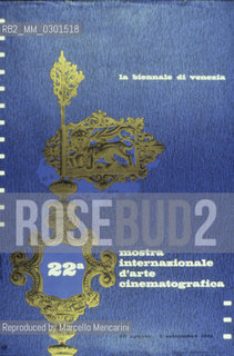 Poster of Venice Film Festival 1961 / Manifesto della Mostra del Cinema di Venezia 1961 - Reproduced by Marcello Mencarini
/Rosebud2