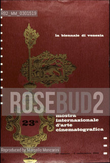 Poster of Venice Film Festival 1962 / Manifesto della Mostra del Cinema di Venezia 1962 - Reproduced by Marcello Mencarini
/Rosebud2