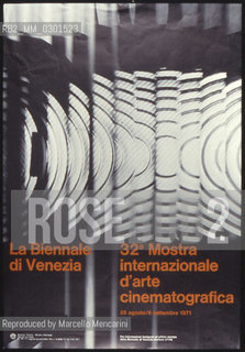 Poster of Venice Film Festival 1971 / Manifesto della Mostra del Cinema di Venezia 1971 - Reproduced by Marcello Mencarini
/Rosebud2