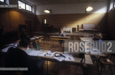Rome, Silvio DAmico National Academy of Dramatic Art, 1983. Examination / Roma, Accademia Nazionale dArte Drammatica Silvio DAmico, 1983. Esame - ©Marcello Mencarini/Rosebud2