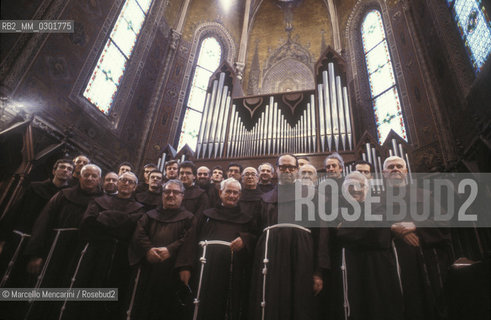 Bologna, 1983. Frati minori dellAntoniano (Franciscan Friars of Saint Anthony) in their Friary / Bologna, 1983. Frati Minori dellAntoniano nel loro convento - ©Marcello Mencarini/Rosebud2