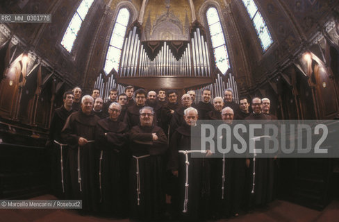 Bologna, 1983. Frati minori dellAntoniano (Franciscan Friars of Saint Anthony) in their Friary / Bologna, 1983. Frati Minori dellAntoniano nel loro convento - ©Marcello Mencarini/Rosebud2