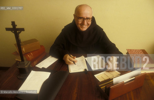 Bologna, 1983. Frati minori dellAntoniano (Franciscan Friars of Saint Anthony). Father Ernesto Caroli, founder of the Antoniano in Bologna / Bologna, 1983. Frati minori dellAntoniano. Padre Ernesto Caroli, fondatore dellAntoniano di Bologna
 ©Marcello Mencarini/Rosebud2