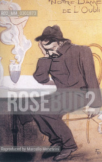 Notre Dame de Loubli, postcard about absinthe spirit efects / Notre Dame de loubli, cartolina sugli effetti dellassenzio - Reproduced by Marcello Mencarini
/Rosebud2