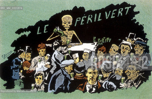 Le péril vert, postcard about absinthe spirit harmful efects / Le péril vert, cartolina sugli effetti nocivi dellassenzio - Reproduced by Marcello Mencarini
/Rosebud2