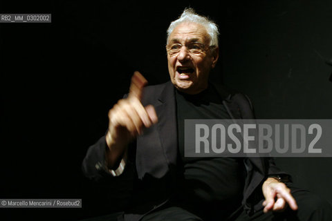 Venice Architecture Biennale 2008. American architect Frank Gehry / Biennale Architettura di Venezia 2008. Larchitetto Frank Gehry - ©Marcello Mencarini/Rosebud2