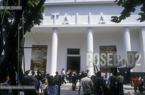 43th Venice Art Biennale, 1988. Exterior view of the Italian Pavilion / 43a Biennale Arte di Venezia, 1988. Facciata del Padiglione Italia - ©Marcello Mencarini/Rosebud2