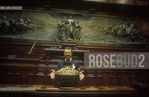 Rome, Palazzo Montecitorio, seat of the Italian Chamber of Deputies. Ballot box for the election of Italian Republic President / Roma, Palazzo Montecitorio, sede della Camera dei Deputati. Urna delle votazioni per lelezione del Presidente della Repubblica italiana - ©Marcello Mencarini/Rosebud2