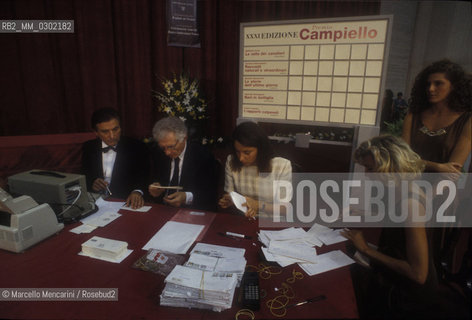 Venice, 1993. Campiello Literary Prize, counting of votes / Venezia, 1993. Premio Letterario Campiello, scrutinio dei voti - ©Marcello Mencarini/Rosebud2