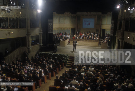 Venice, Doges Palace, 1994. Awards ceremony of Campiello Literary Prize / Venezia, Palazzo Ducale,1994. Cerimonia di consegna del Premio letterario Campiello - ©Marcello Mencarini/Rosebud2