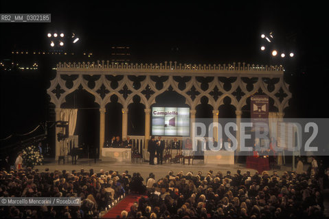 Venice, Doges Palace, 1995. Awards ceremony of Campiello Literary Prize / Venezia, Palazzo Ducale,1995. Cerimonia di consegna del Premio letterario Campiello - ©Marcello Mencarini/Rosebud2