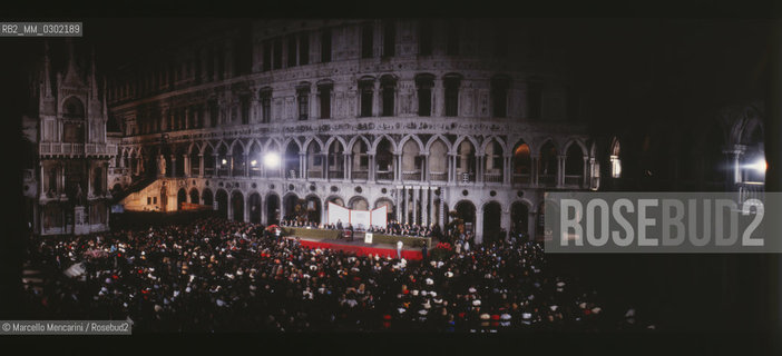 Venice, Doges Palace. Awards ceremony of Campiello Literary Prize / Venezia, Palazzo Ducale,1980. Cerimonia di consegna del Premio letterario Campiello - ©Marcello Mencarini/Rosebud2