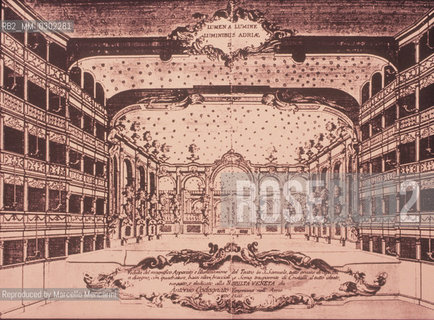 Drawing of the San Samuele Theater. It was a very important theater in Venice in the time of Giacomo Casanova who played the violin here in the 1745-1746 season. It was closed in 1818 and became a storehouse. It reopened after some time but was demolished at the end of  the nineteenth century. Now in its place there is a school. / Disegno del Teatro San Samuele. Fu un teatro molto attivo e famoso ai tempi di Giacomo Casanova che qui suonò il violino nella stagione 1745-46. Nel 1818 fu chiuso e trasformato in magazzino. Riaprì dopo qualche tempo, ma fu demolito alla fine dellOttocento. Oggi vi sorge una scuola - Reproduced by Marcello Mencarini
/Rosebud2