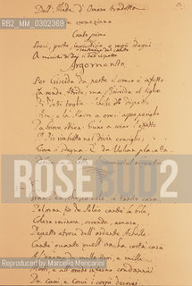 Page of the Iliad translated by Giacomo Casanova (handwritten text) / Pagina dellIliade tradotta da Giacomo Casanova (testo manoscritto) - Reproduced by Marcello Mencarini
/Rosebud2