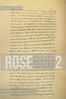 Page of Les Mémoires by Giacomo Casanova (handwritten text) / Pagina delle Memorie di Giacomo Casanova (testo manoscritto) - Reproduced by Marcello Mencarini
/Rosebud2
