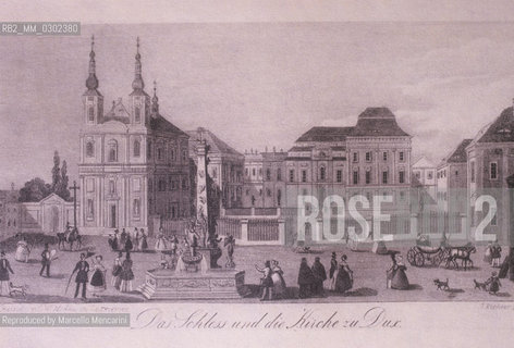 Castle at Dux (engraving). Here Giacomo Casanova spent his last 13 years as librarian to Count Waldstein / Castello di Dux (incisione). Qui Giacomo casanova trascorse gli ultimi tredici anni della sua vita come bibliotecario del conte Waldstein - Reproduced by Marcello Mencarini
/Rosebud2