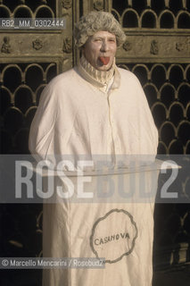 Venice Carnival 1998 dedicated to Giacomo Casanova. Mask / Carnevale di Venezia 1998 dedicato a Giacomo Casanova. Maschera - ©Marcello Mencarini/Rosebud2