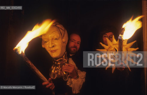 Venice Carnival 1998 dedicated to Giacomo Casanova. Procession of masks in honour of Casanova / Carnevale di Venezia 1998 dedicato a Giacomo Casanova. Corteo di maschere in onore di Casanova - ©Marcello Mencarini/Rosebud2
