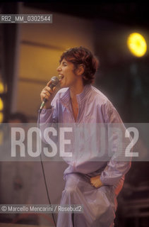 Rome, Tor Vergata, Concert of 1st May 2000. Italian singer Giorgia performing / Roma, Tor Vergata, Roma, Concerto del primo maggio 2000. La cantante Giorgia sul palco - ©Marcello Mencarini/Rosebud2