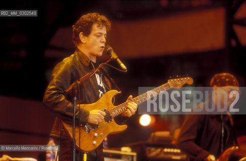 Rome, Tor Vergata, Concert of 1st May 2000. American singer-songwriter Lou Reed performing / Roma, Tor Vergata, Roma, Concerto del primo maggio 2000. Il cantante Lou Reed sul palco - ©Marcello Mencarini/Rosebud2