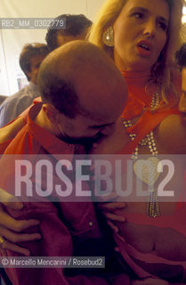 Bologna, April 1993. Porn actress Maurizia Paradiso at Second Sex Festival Erotica 93 / Bologna, aprile 1993. Lattrice porno Maurizia Paradiso al Secondo festival del sesso Erotica 93 - ©Marcello Mencarini/Rosebud2