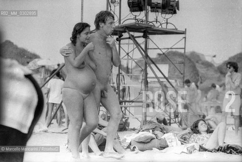 Castelporziano beach, Ostia (Rome), 1979. Nudists among the audience attending the First Festival of the Poets / Spiaggia di Castel Porziano, Ostia (Roma), 1979. Nudisti tra il pubblico che assiste al primo Festival dei poeti - ©Marcello Mencarini/Rosebud2