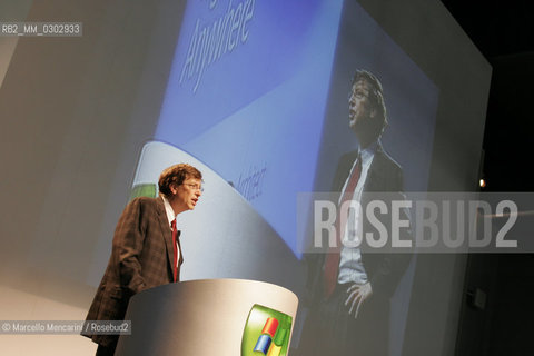 BILL GATES Chairman and Chief Software Architect for Microsoft. Milan, 18 november 2004 ©Marcello Mencarini/Rosebud2