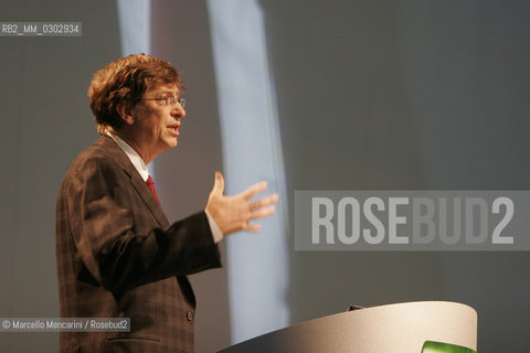 BILL GATES Chairman and Chief Software Architect for Microsoft. Milan, 18 november 2004 ©Marcello Mencarini/Rosebud2