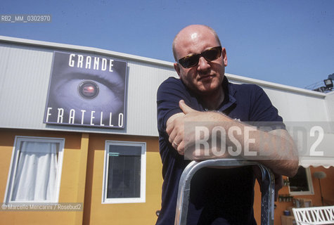 Rome, Cinecittà Studios, September 2000. Frabrizio Rondolino, Special Advisor for communication of TV program Grande Fratello (Big Brother) / Roma, Studi di Cinecittà, settembre 2000. Fabrizio Rondolino, consulente speciale per la comunicazione del programma Grande Fratello - ©Marcello Mencarini/Rosebud2