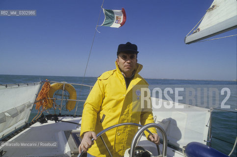 President of Greenpeace Italy Maurilio Cipparone, about 1985 / Il presidente di Greenpeace Italia Maurilio Cipparone, 1985 circa - ©Marcello Mencarini/Rosebud2
