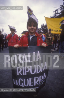 Rome, 1991. Protest against First Gulf War / Roma, 1991. Manifestazione contro la Prima guerra del Golfo - ©Marcello Mencarini/Rosebud2