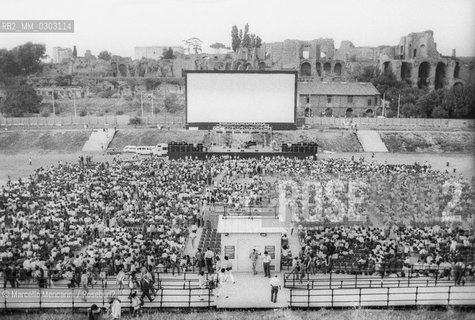 Rome, Circus Maximus, about 1980. Massenzio Film Festival / Roma, Circo Massimo,1980 circa, Rassegna cinematografica Massenzio - ©Marcello Mencarini/Rosebud2