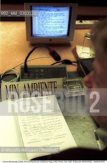 Rome, December 1999. Forte Braschi Decision-Making Center for Millennium Bug (Y2K) / Roma, dicembre 1999. Centro Decisionale (CDN) di Forte Braschi per il Millenium Bug (Y2K) - ©Marcello Mencarini/Rosebud2