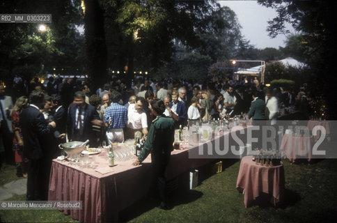Venice Lido, Venice Film Festival 1984. Party at the Des Bains Hotel / Lido di Venezia. Mostra del Cinema di Venezia 1984. Festa allHotel Des Bains - ©Marcello Mencarini/Rosebud2
