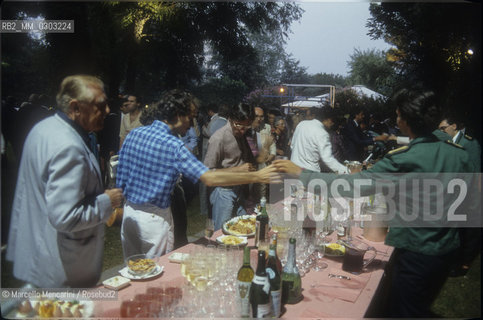 Venice Lido, Venice Film Festival 1984. Party at the Des Bains Hotel / Lido di Venezia. Mostra del Cinema di Venezia 1984. Festa allHotel Des Bains - ©Marcello Mencarini/Rosebud2