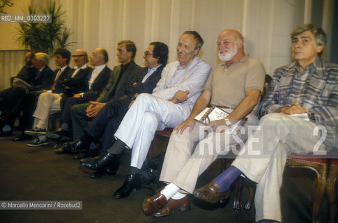 Venice Lido, Venice Film Festival 1985. The jury / Lido di Venezia, Mostra del Cinema di Venezia 1985. La giuria - ©Marcello Mencarini/Rosebud2