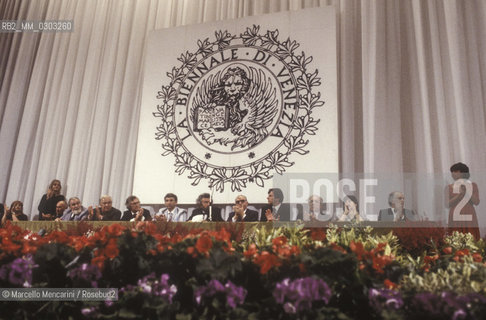 Venice Lido, Venice Film Festival 1986. The jury/ Lido di Venezia, Mostra del Cinema di Venezia 1986. La giuria - ©Marcello Mencarini/Rosebud2