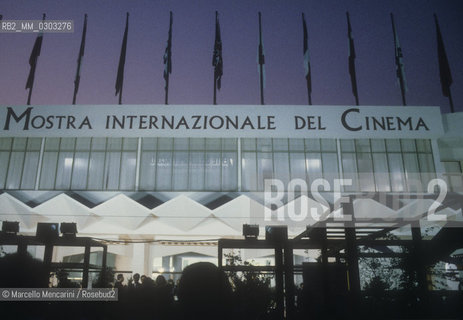 Venice Lido, Venice Film Festival 1987. The Cinema Palace  / Lido di Venezia, Mostra del Cinema di Venezia 1987. Il Palazzo del Cinema - ©Marcello Mencarini/Rosebud2