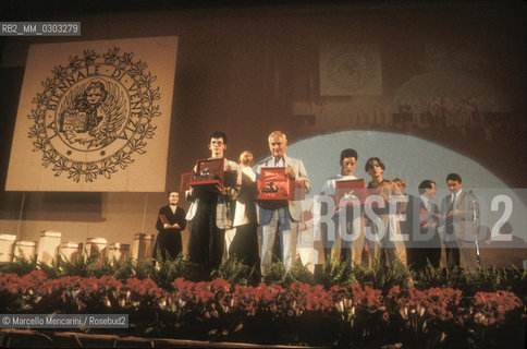 Venice Lido, Venice Film Festival 1987. Awards ceremony / Lido di Venezia, Mostra del Cinema di Venezia 1987. Cerimonia di premiazione - ©Marcello Mencarini/Rosebud2
