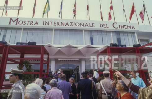Venice Lido, Venice Film Festival 1988. The Cinema Palace  / Lido di Venezia, Mostra del Cinema di Venezia 1988. Il Palazzo del Cinema - ©Marcello Mencarini/Rosebud2