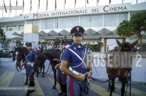 Venice Lido, Venice Film Festival 1988. The Cinema Palace  / Lido di Venezia, Mostra del Cinema di Venezia 1988. Il Palazzo del Cinema - ©Marcello Mencarini/Rosebud2