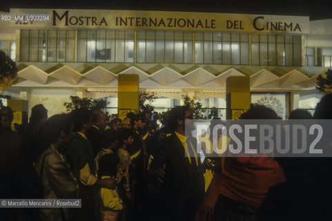 Venice Lido, Venice Film Festival 1988. The Cinema Palace  / Lido di Venezia, Mostra del Cinema di Venezia 1988. Il Palazzo del Cinema - ©Marcello Mencarini/Rosebud2