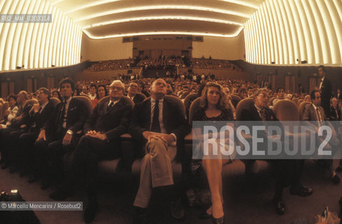 Venice Lido, Venice Film Festival 1988. Audience in the Great Hall in the Cinema Palace / Lido di Venezia, Mostra del Cinema di Venezia 1988. Pubblico nella sala Grande del Palazzo del Cinema - ©Marcello Mencarini/Rosebud2