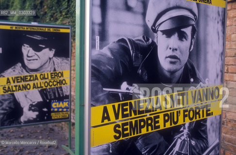 Venice Lido, Venice Film festival 1989. Posters of the festival / Lido di Venezia, Mostra del Cinema di Venezia 1989. Manifesti della Mostra - ©Marcello Mencarini/Rosebud2