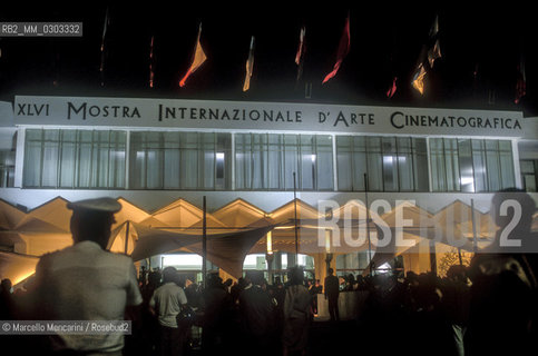 Venice Lido, Venice Film festival 1989. The Cinema Palace / Lido di Venezia, Mostra del Cinema di Venezia 1989. Il Palazzo del Cinema - ©Marcello Mencarini/Rosebud2