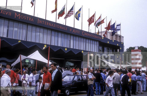 Venice Lido, Venice Film festival 1990. The Cinema Palace / Lido di Venezia, Mostra del Cinema di Venezia 1990. Il Palazzo del Cinema - ©Marcello Mencarini/Rosebud2
