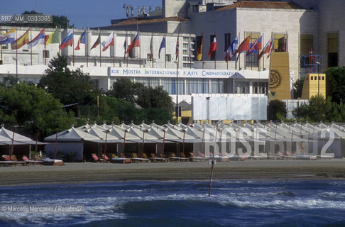 Venice Lido, Venice Film festival 1992. The Cinema Palace / Lido di Venezia, Mostra del Cinema di Venezia 1992. Il Palazzo del Cinema - ©Marcello Mencarini/Rosebud2